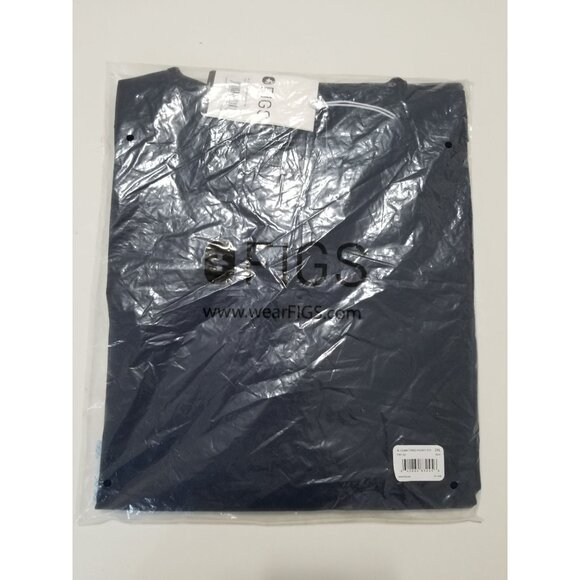 NWT FIGS Casma Three-Pocket Scrub Top in Color Navy - Size 2XL - Picture 7 of 11